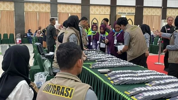 Jemaah calon haji yang tergabung dalam kloter 8 (Dok : Dini KabarMakassar).