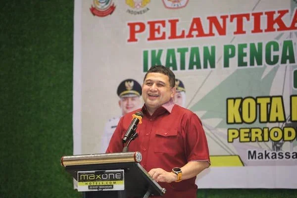 Wali Kota Makassar, Munafri Arifuddin saat Memberikan Sambutan di Pelantikan IPSI, (Dok: Ist).