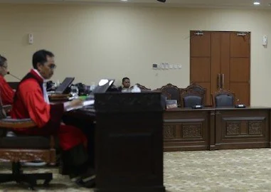 Pemohon saat Sidang Pemeriksaan Pendahuluan Perkara Nomor 138/PUU-XXIV/2026 Pengujian Materiil Undang-Undang Nomor 6 Tahun 2023 (Dok: Ist).