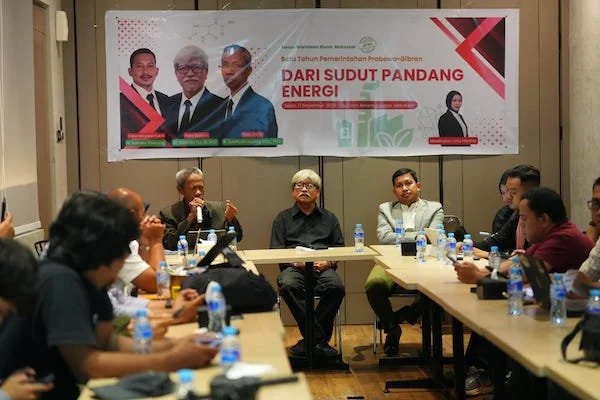 Diskusi terkait satu tahun pemerintahan Prabowo-Gibran dari sudut pandang energi  (dok. Ist)