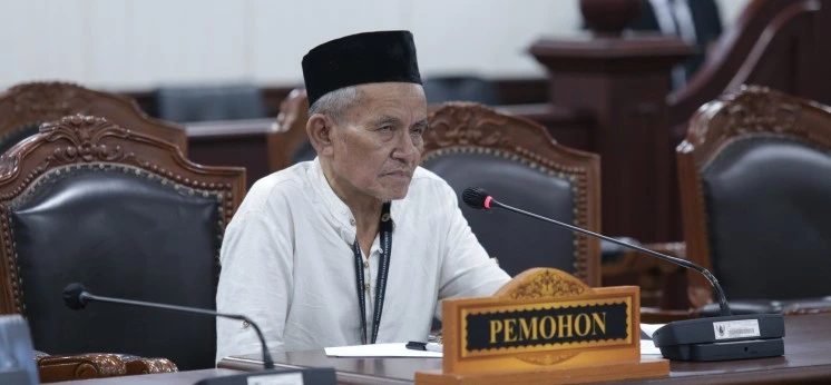 Pemohon saat Sidang Pemeriksaan Pendahuluan Perkara Nomor 347/PUU-XXIV/2026 Pengujian Materiil Undang-Undang Nomor 11 Tahun 1992 (Dok: Ist).