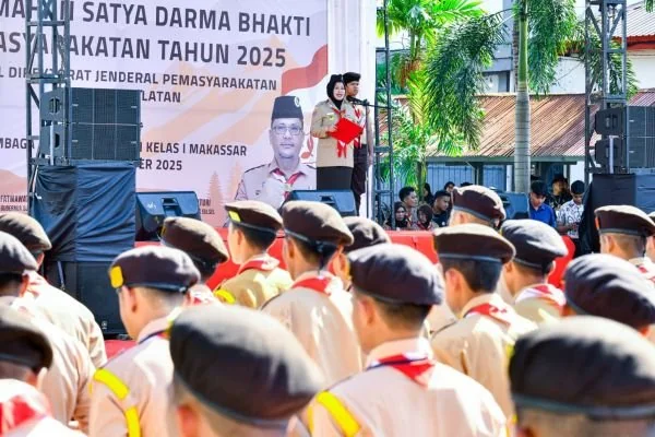 Wagub Sulsel Buka Perkemahan Pramuka Warga Binaan se-Sulsel (Dok: Ist).