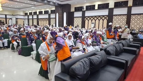 Jemaah haji kloter 15 Embarkasi Makassar. Dok. Ist