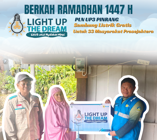 Berkah Ramadan, PLN UP3 Pinrang Nyalakan Mimpi Warga Melalui Sambung Listrik Gratis Serentak