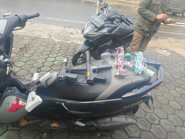 Konvoi Remaja Bawa Senapan Mainan Ganggu Pengendara di Makassar