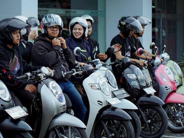 Asmo Sulsel Perkuat Relasi Komunitas dan Kampanye Keselamatan Lewat Scoopy Velocreativity