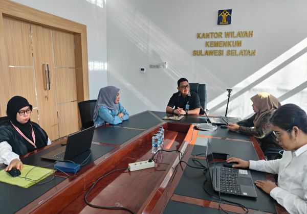 Penilaian Kompetensi ASN untuk Mutasi Kemenkum Dibuka, Kanwil Sulsel Hadir Virtual