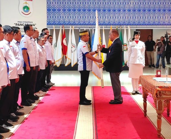 Pengurus KONI Sulbar Dikukuhkan, Marciano Minta Jadi Tuan Rumah Kejuaraan Olahraga Air