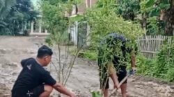 Puluhan Tahun Tak Diperbaiki, Warga Takalar Tanam Pohon di Jalan Rusak