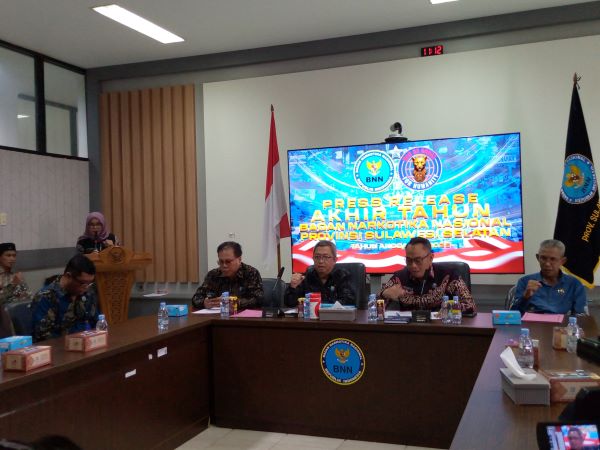 BNNP Sulsel Tetapkan 70 Tersangka Kasus Narkotika Sepanjang 2025