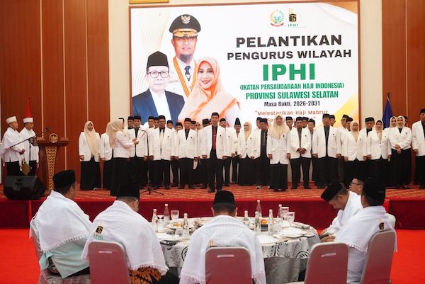 IPHI Sulsel Resmi Dilantik, Siap Konsolidasi 221 Ribu Haji