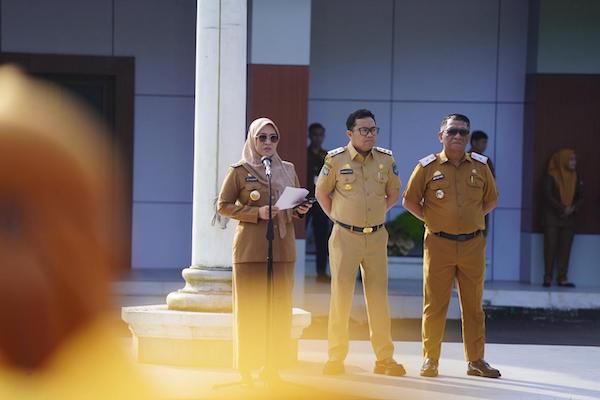 Apel Perdana Usai Idul Fitri, Husniah Tekanan Disiplin dan Pelayanan