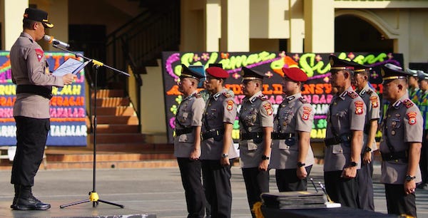 Polres Takalar Lakukan Sertijab, Enam Perwira Resmi Menjabat Posisi Baru